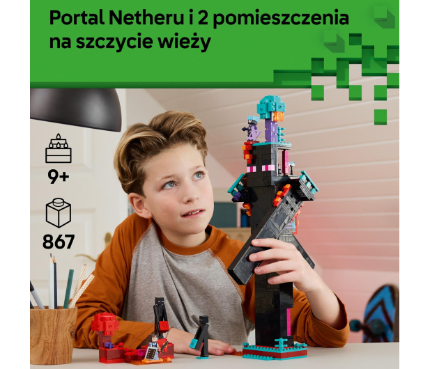 LEGO Minecraft 21279 Wieża Endermana - 1331615 - zdjęcie 4